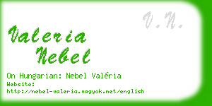 valeria nebel business card